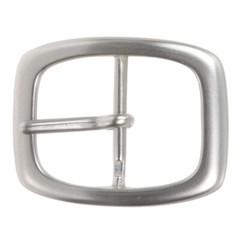 1 1/4&Prime; (33 mm) Nickel Free Single Prong Oval Center Bar Belt Buckle