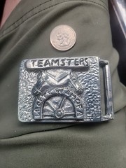 Vintage Teamsters Labor Union Belt Buckle – I.B. OF T.C. W. & HOFA