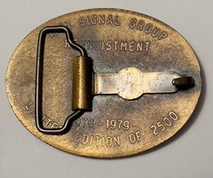 VTG Belt Buckle Fort Huachuca Arizona 11th Signal Group Reenlistment Ltd Edition