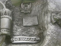 1994 The Great American Buckle Co Buffalo Head #4182 Belt Buckle 3 1/2&Prime; x 2 3/4&Prime;