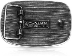 Montana Silversmiths Belt Buckle Adult Frontier Spirit Silver A1065S