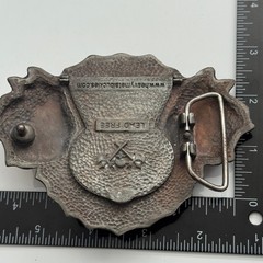 Heavy Metal Buckles Spider Keyhole Rose Belt Buckle