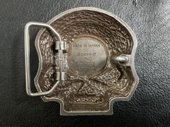 Iconic,Harley-Davidson Willie G skull belt buckle. Silver plaited.#HDMBU10080.