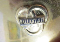 Scarce 1950s–60s BALLANTINE Beer Belt Buckle Company Driver Issue