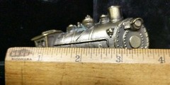 Vintage 1980 Belt Buckle Great American Buckle Co Train Steam Engine Signed #&rsquo;d
