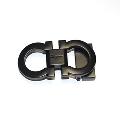 Salvatore Ferragamo Alloy Belt Buckle for 34-35mm leather strap-Dark Silver