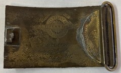 WINCHESTER BRASS BELT BUCKLE ~ AJ Nash Tiffany Buffalo Bill