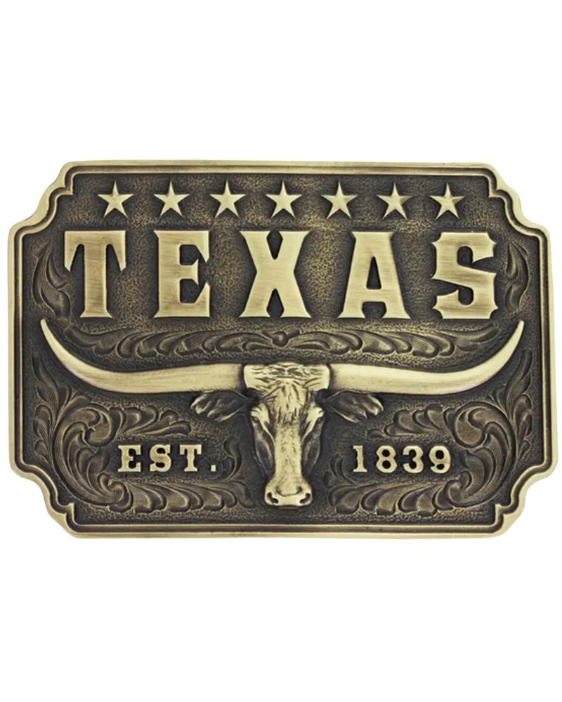 Montana Silversmiths Western Belt Buckle Classic Texas Longhorn A843