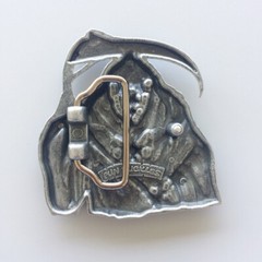 Belt Buckle for Men Antique Brushed Silver Grim Reaper Belt Buckle