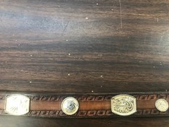 lonestar silversmiths clay county fair 100th anniversary belt buckle with belt