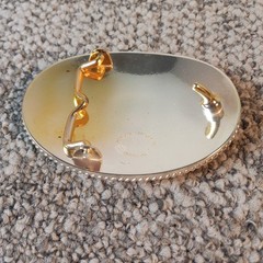 Montana Silversmiths Initial D Belt Buckle Silver Gold Tone Floral Rope Edge