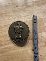 Pacer Vintage Belt Buckle Firefighter 🔥 Fire Hydrant METAL Collector Patina