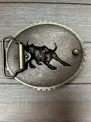 Western Men’s Embossed Belt Buckle Cow Head Cowboy Belt Perfect Birthday Gift