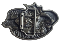 Silver Finish Biker Belt Buckle – Western Biker Belt Buckle Live to Ride