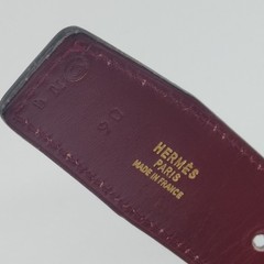 Hermes Belt Black Bordeaux Leather 2886257