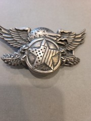 VINTAGE EAGLE WITH WINGS THEME BELT BUCKLE