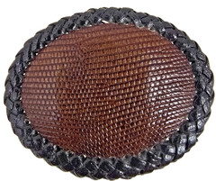 LIZARD skin Belt Buckle Handmade Western Cowboy HANDMADE NEW Authentic brown