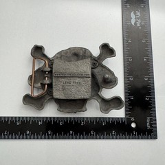 Heavy Metal Buckles Skull Pirate Crossbones Belt Buckle Lead Free Nautical