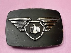 Thunderbird Emblem Logo With Wings 90&rsquo;S Chrome Brand 6172 Belt Buckle