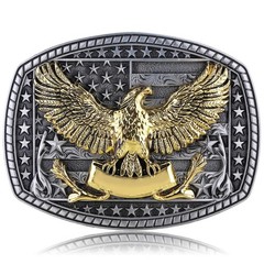 American Flag Cowboy Eagle Belt Buckle – Western Style Halloween Costume Accesso
