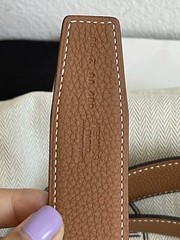 Size 95 NEW HERMÈS H Guillochee Buckle Reversible Noir/Gold Leather Strap 32mm