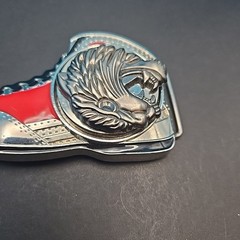 Unbranded Shoe Shaped Belt Buckle with Spinning Lion Head