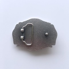 Western Men‘s Zinc alloy Leather Belt Buckle Plated Biker Rider shape Pattern