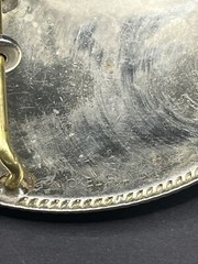 Vintage Metal Belt Buckle, Nickle Silver, Barrel Racing, Horse, Rodeo – Shines