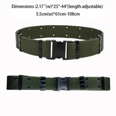 Tactical Quick Release Belt MOLLE Compatible Breathable Buckle for Summer Hiking