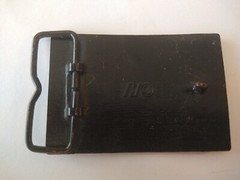 VTG RJ Brass Belt Buckle ECU Transportation Hauling Earth Moving Truck Good Cond