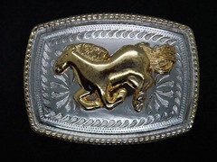 TE05161 REALLY NICE **HORSE** ENGRAVE WESTERN & COWBOY BELT BUCKLE
