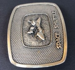 Vtg NASA Space Shuttle Belt Buckle Numbered The Buckle Connection Challenger