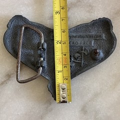 Preowned Y2K Heavy Metal Belt Buckle Heart/keyhole Good Used Cond Mall Goth