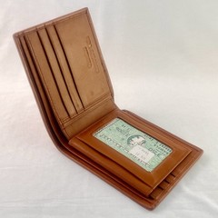Natural Genuine Alligator Crocodile Leather skin Men Bifold Wallet Handmade 11