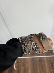 Vintage Studded Punk Rock Belt 105cm 41in Goth Metal Rivet Buckle