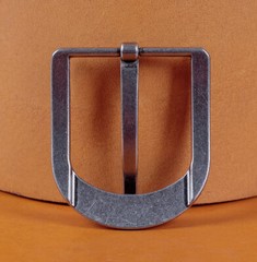 Metal Square Single Prong Pin Belt Buckle Fits 40MM Tongue Leather Belts Straps