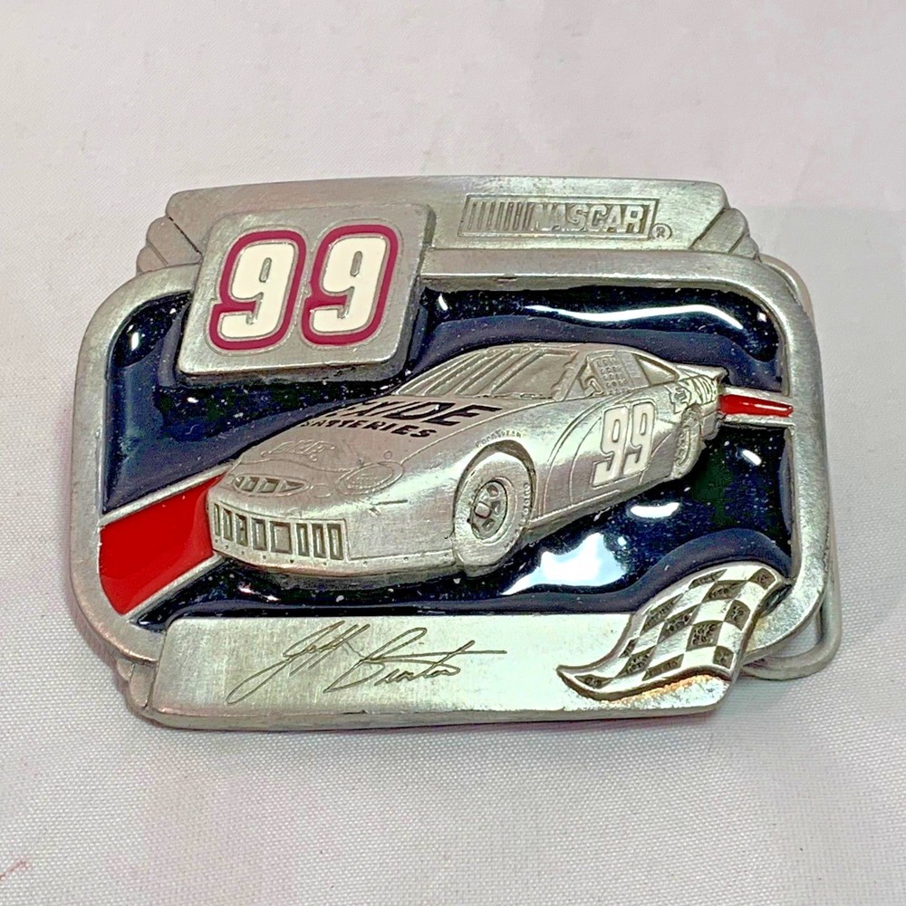 Jeff Burton NASCAR 99 American Legends Limited Belt Buckle 3 1/4&Prime; x 2 1/2&Prime; B2