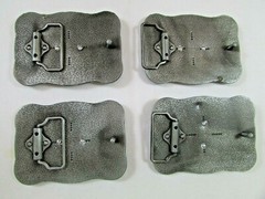 Mixed Lot of 4 Western Green Camo Belt Buckles New USA Seller