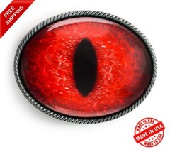Red Eyeball Belt Buckle – Halloween Dragon Monster Cosplay Buckle – 131-E