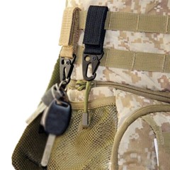 Tactical Nylon Molle Buckle Hook Carabiner Key Chain Key Clip Belt Metal Hook