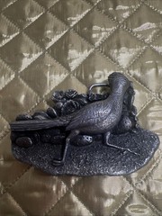 1980 Roadrunner Belt Buckle Bergamot Brass D-149 Made in USA