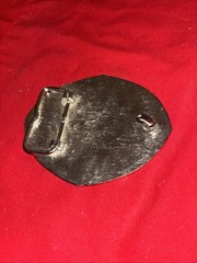 COWBOYS OF FAITH, Metal, Gold On Silver Toned belt buckle- Estate Find