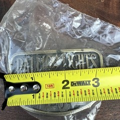 Raleigh Lights Belt Buckle Pewter Tobacco Cigarettes Semi-Truck 3.5&Prime;x2.5&Prime; Vtg