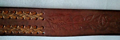 Raintree Grizzly Bear Buckle & Size 38 Leather Belt