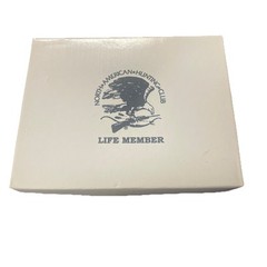 North American Hunting Club Life Member belt buckle Eagle Bow Rifle