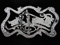 PH05117 REALLY COOL CUT-OUT **MECCA 5 STAR** FASHION PEWTERTONE BELT BUCKLE