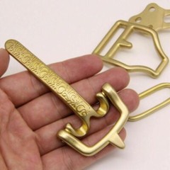 Mens Littleton Cavalry Belt Buckle Leather Craft Clasp Hook Buckle Vintage Brass