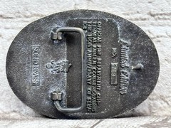 Calgary Fire Dept Centennial Solid Brass Belt Buckle 1885-1985 Limited Edition