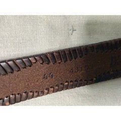 Duluth Leather Belt Mens 44 Brown Braided Solid Brass Boho Western Country