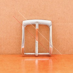Casual Silver Single Prong Pin Buckle Leathercraft Men Replacement Buckle 30mm